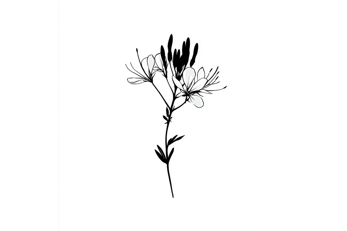 Prompt Botanical Line Art Flower, a Decorative Illustration by Creative design (Photo 6 of 7)