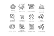 SEO and Development icons, a Technology Illustration by Tettygreen (Thumbnail 3 of 3)