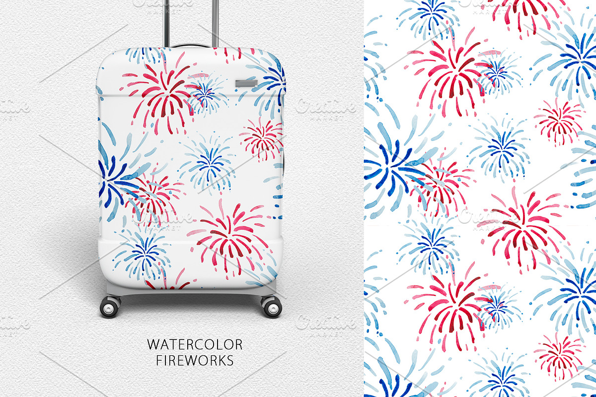 Watercolor fireworks, an Object Graphic by Design X0 (Photo 7 of 7)