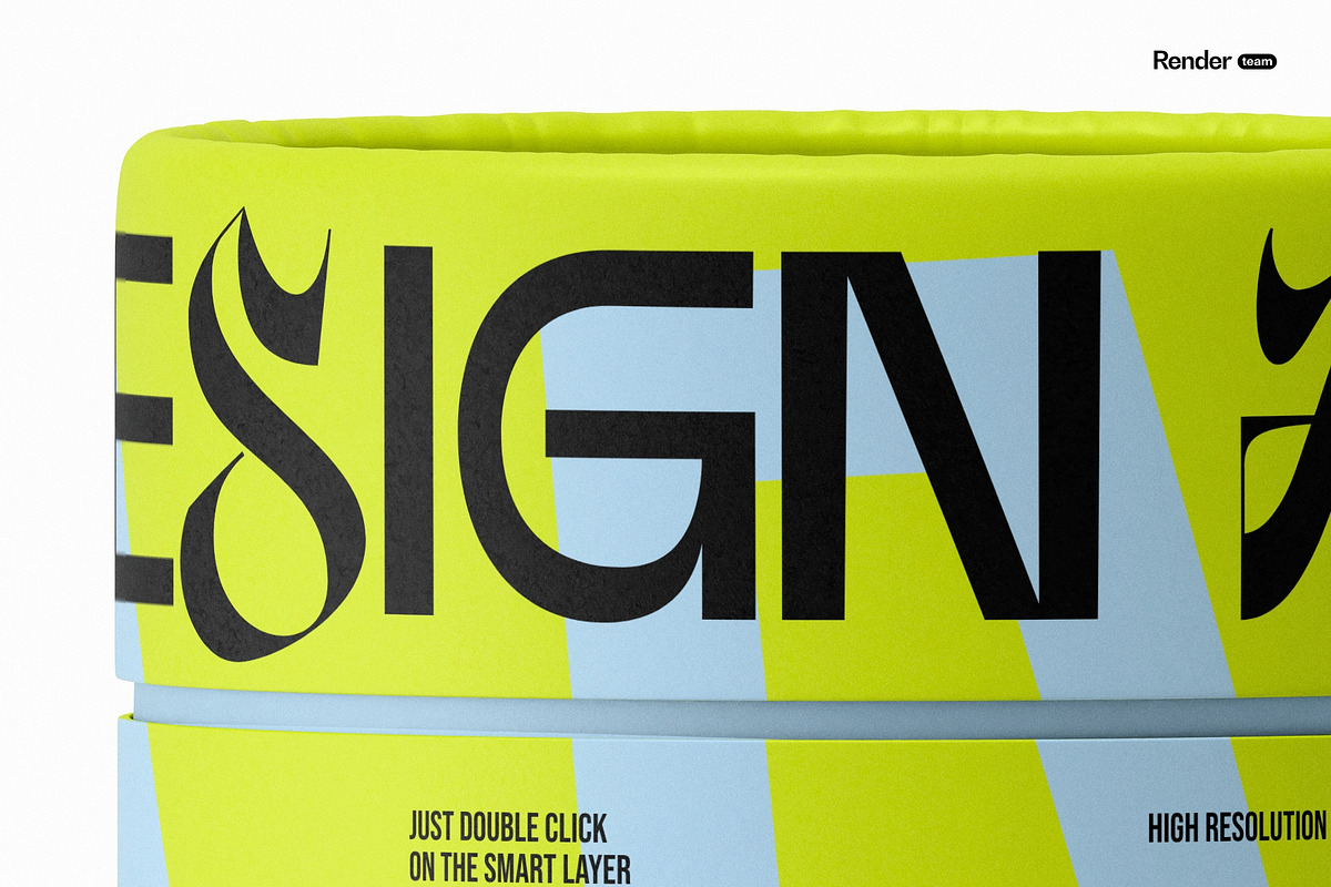 Paper Tube Mockup Set, a Packaging Mockup by Renderteam (Photo 12 of 20)