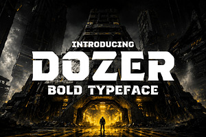 Dozer - Bold & Heavy Typeface, a Serif Font by HipFonts