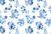 INDIGO Floral watercolor, a Decorative Illustration by MooBeer (Thumbnail 4 of 6)