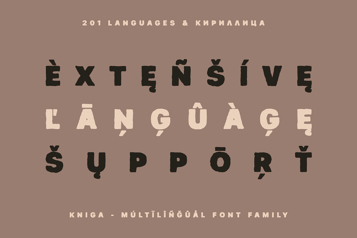 Kniga - Rugged Eroded Typeface, a Sans Serif Font by alpercakici (Photo 3 of 19)