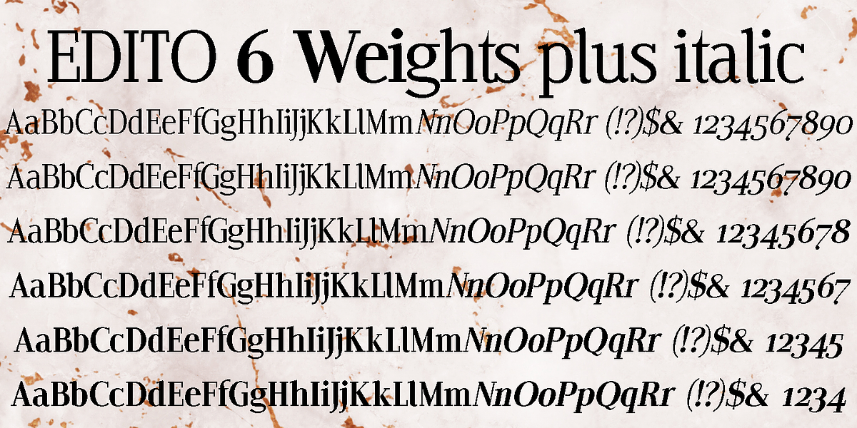 Edito, a Serif Font by Wiescher-Design