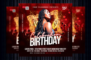 Birthday Party Flyer Template