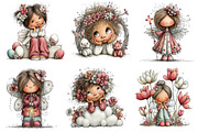 Whimsical Easter Angels Clipart, an Illustration by Dream Creation (Thumbnail 4 of 7)