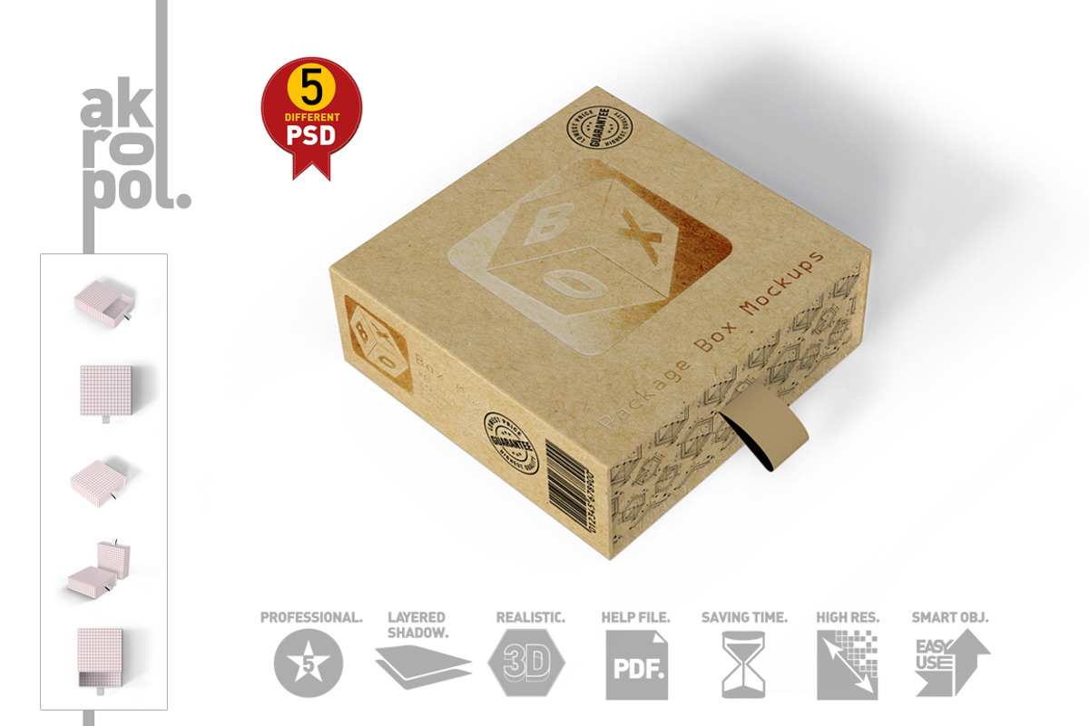squarebox Mock Up, a Cups & Container Mockup by akropol (Photo 10 of 15)