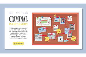 criminal investigation landing, an Illustration by Multigon