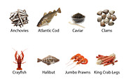 Fresh Catch Seafood & Fish -PNG, an Object Graphic by Nurlan's shop (Thumbnail 3 of 5)