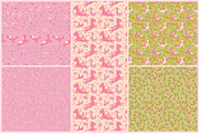 Patterns with horses and flowers, a Pattern Graphic by BondarenkoNat (Thumbnail 2 of 2)