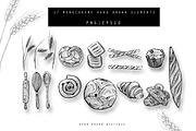 Bakery Hand Drawn Illustration, a Food Illustration by Hand drawn Boutique (Thumbnail 2 of 4)