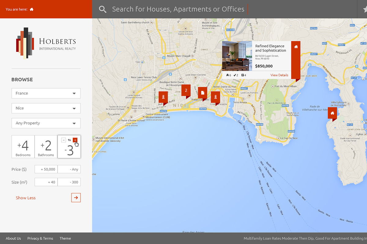 Holbert's - Real Estate Concept PSD, a Websites & App Template by ColorByt (Photo 3 of 5)