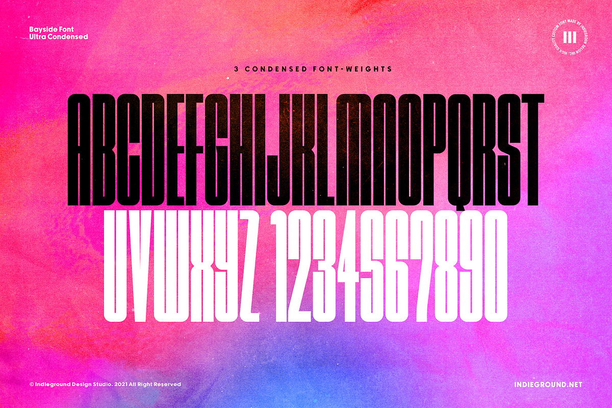 Bayside Font, a Sans Serif Font by Indieground Design Inc. (Photo 6 of 7)
