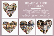 Heart Shaped Collage with watercolor, a Shape Add-On by BrownLeopard (Thumbnail 1 of 9)