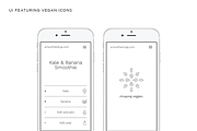 Minimal Vegan icon set, an Outline Icon by Vineta Rendon (Thumbnail 4 of 4)