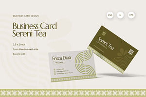 Sereni Tea - Business Card, a Business Card Template by Fannan Studio