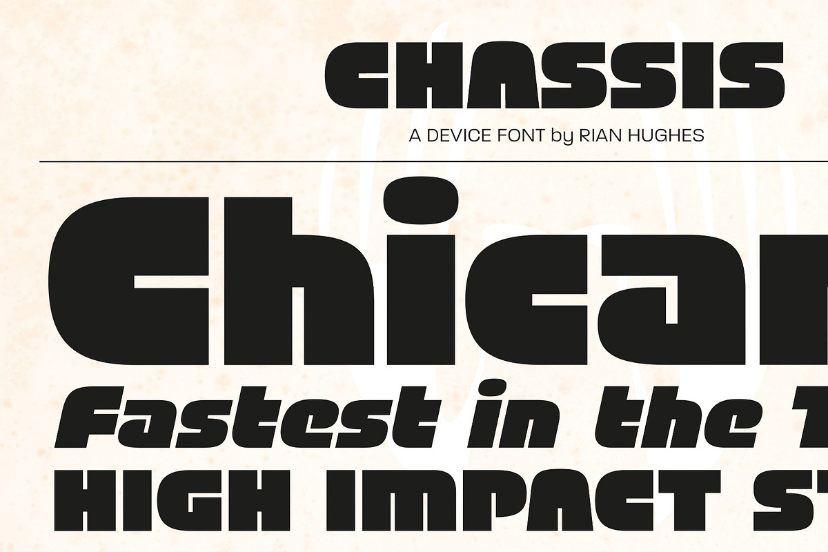 Chassis, a Font by Device (Photo 6 of 7)