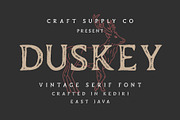 Duskey - Vintage Serif Font + Extras, a Serif Font by Craft Supply Co. (Thumbnail 1 of 10)