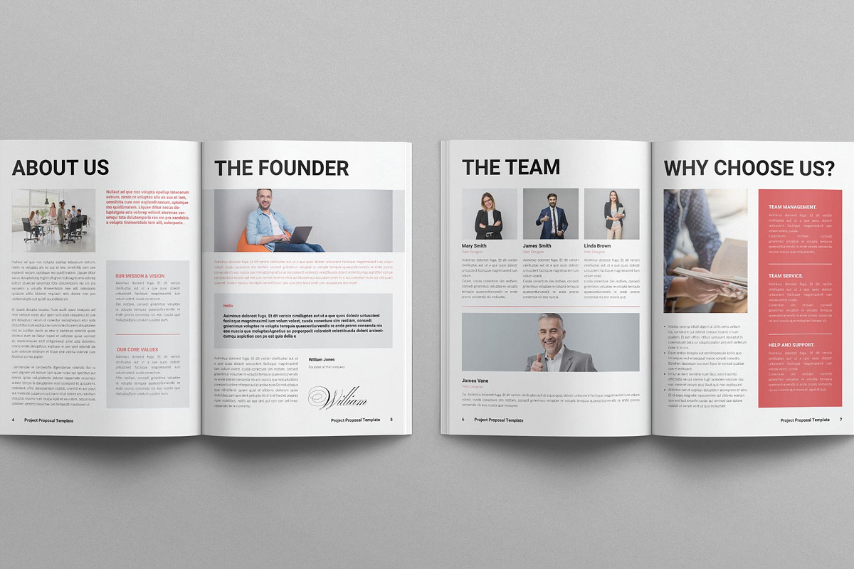 Project Proposal Template, a Brochure Template by E-Type (Photo 3 of 8)