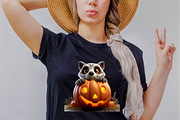 Halloween Peeking Animal Sublimation, an Illustration by SVGArt (Thumbnail 3 of 8)