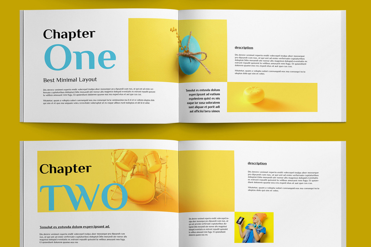 Minimal And Creative Book Layout, a Magazine Template by ContestDesign (Photo 3 of 5)