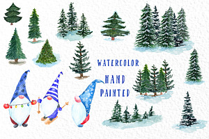 Pine Trees Clipart Nordic Gnome