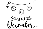 Dried Orange Garland December Quote, an Object Illustration by Ghagra (Thumbnail 2 of 7)