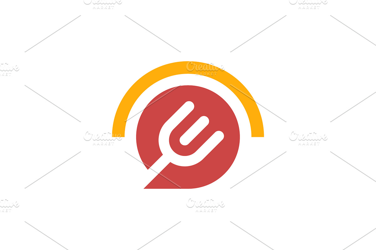 food chat logo, a Branding & Logo Template by Rasagama Studio