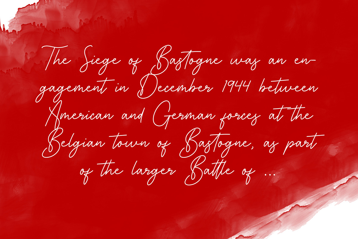 Bastogne Signature Font preview 4