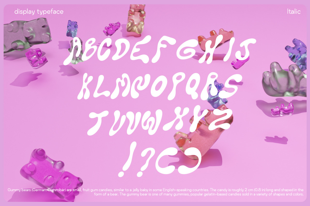 Gummy Bear - Font&SVG Typeface, a Font by saintricchi (Photo 5 of 8)