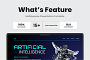 Artificial Intelligence Google Slide, a Presentation Template by SquidPixey (Thumbnail 3 of 6)
