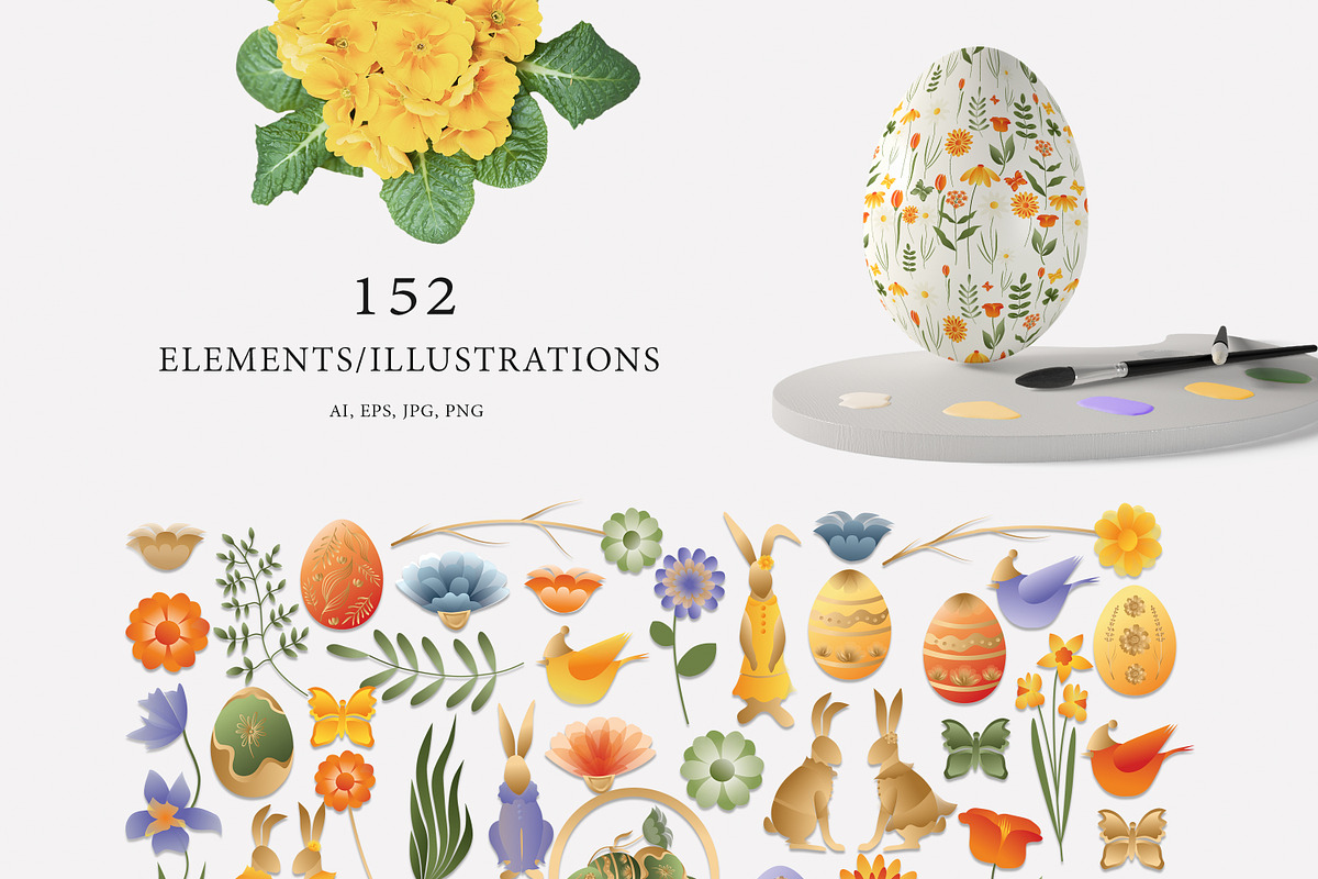 EASTER/ Vector Clipart, an Illustration by WildStrawberry Magic (Photo 2 of 13)