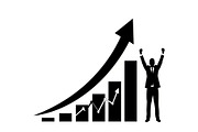 50 Business Growth Success Icons Bun, an Illustration by Designer_Momina (Thumbnail 25 of 51)