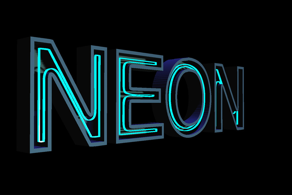 3D FONT | NEON | 3D PSD preview 3