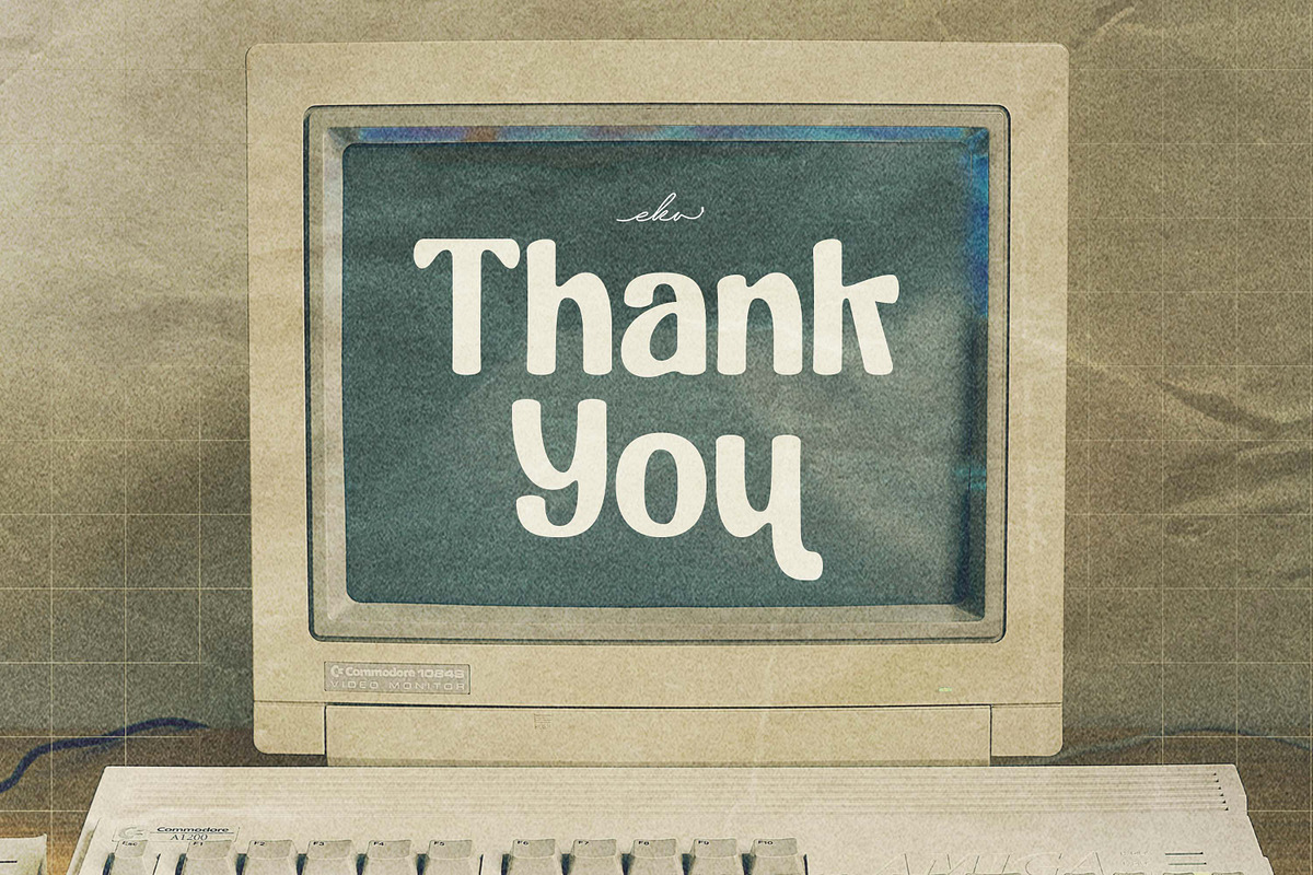 Blue Radio - Vintage Display Font, a Handwritten Font by Ekahermawan (Photo 13 of 13)