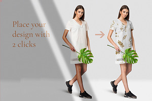 Female Dress Mockups Free Demo