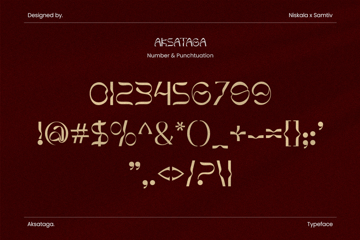 Aksataga - A Modern Classic Typeface, a Sans Serif Font by Samtiv Studio (Photo 7 of 7)