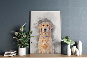 Dog Portrait Painting