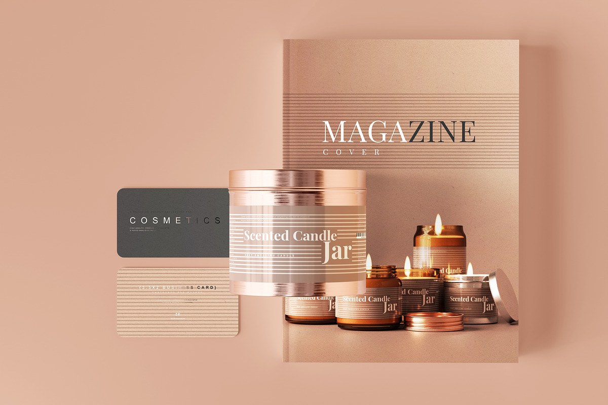 Amber Glass Candle Mockup Bundle, a Packaging Mockup by pmvch (Photo 34 of 135)