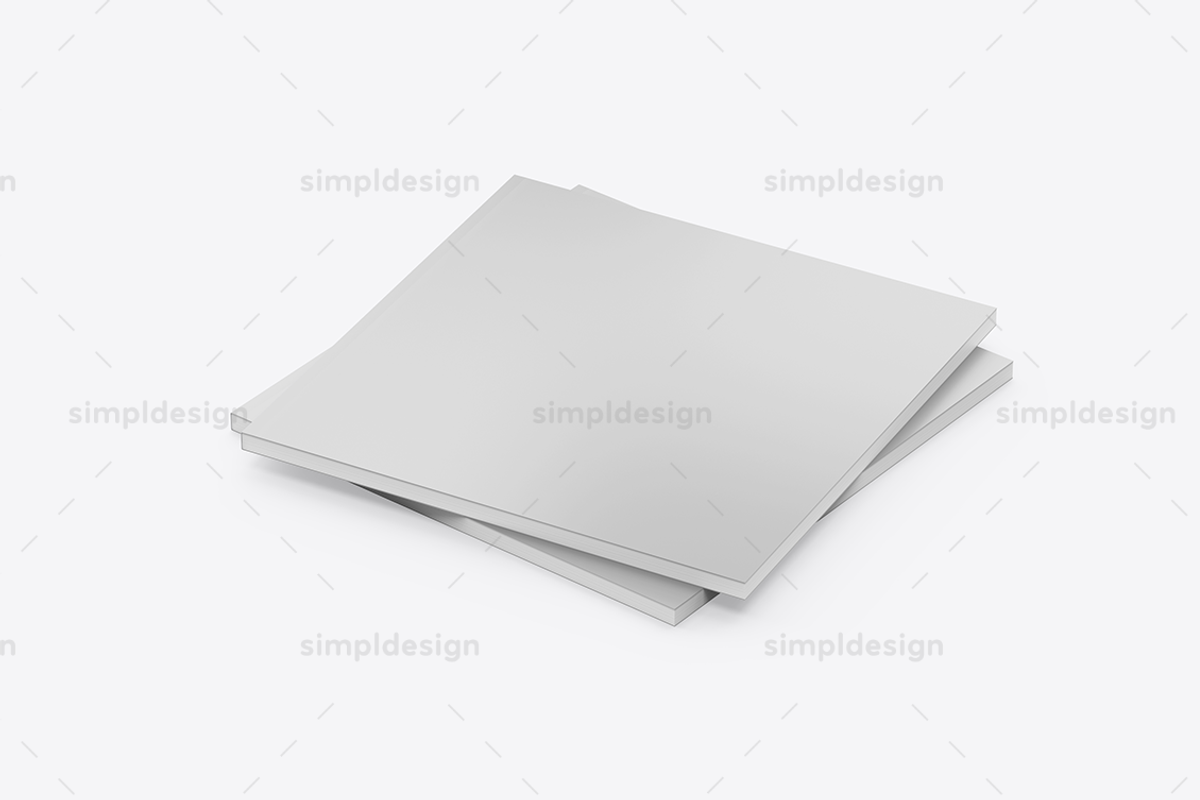 Square Softcover Book Mockup, a Books & Magazine Mockup by SimplDesign (Photo 12 of 13)