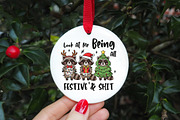 Funny Christmas Sarcastic Raccoon, an Illustration by CreationArt (Thumbnail 3 of 4)