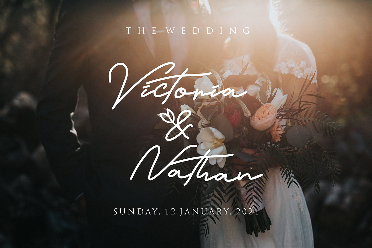 Satdam - Signature Script, a Script Font by Vroz Studio (Photo 8 of 8)