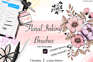 Procreate Floral Inking Brushes