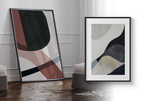 Modern Abstract Geometric Art Painti