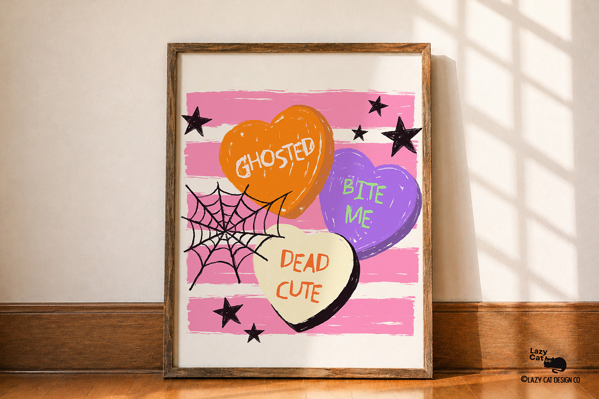 SPOOKY HALLOWEEN BRUSH STRIPES, an Object Graphic by Lazy Cat (Photo 7 of 8)