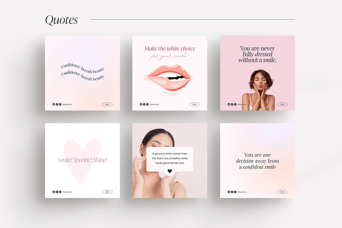 Canva Teeth Whitening templates, a Social Media Template by LiliesandBerries (Photo 7 of 22)