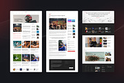 Clean Newspaper & Magazine Website, an UI Kit Template by peterdraw (Thumbnail 10 of 10)