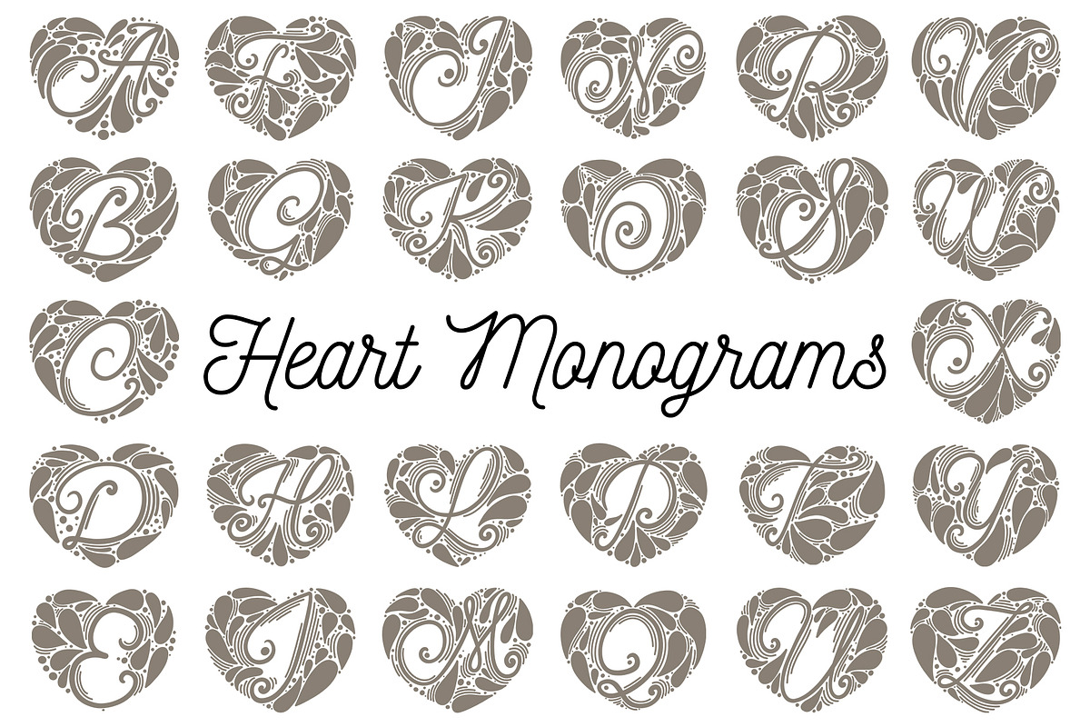 Heart Alphabet - Vector files, an Illustration by Alina Sh (Photo 2 of 5)