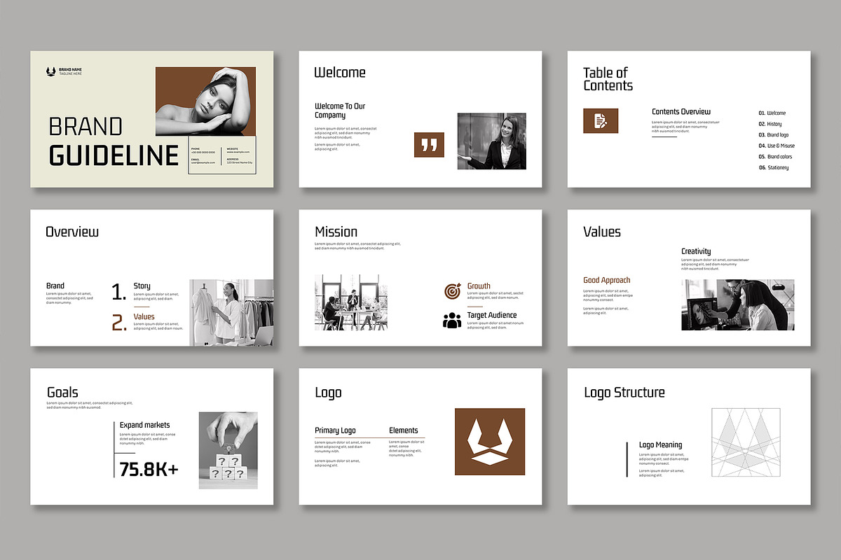 Creative And Modern Brand Guidelines preview 2