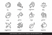 6 zodiac sets 204+ illustrations, an Illustration by VecRas (Thumbnail 17 of 17)